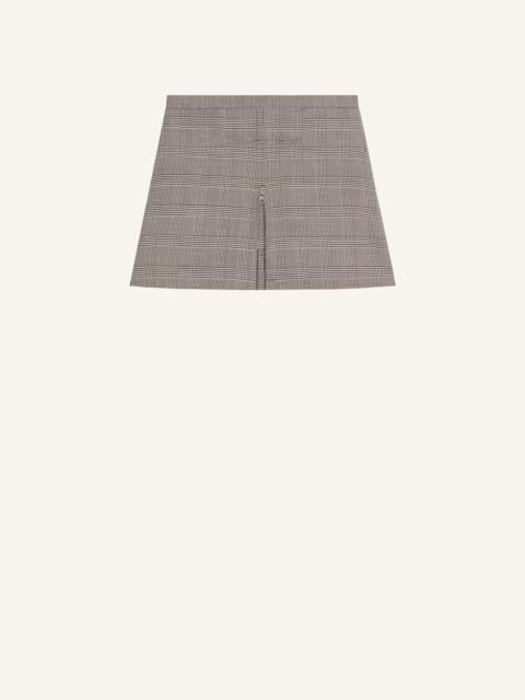 TAILORED PRINCE OF WALES MINI SKIRT