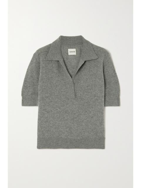 Shrunken Jo Cashmere-blend Polo Shirt