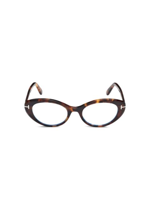 cat-eye hinge-detail glasses