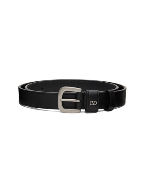 Black VLogo Signature Belt