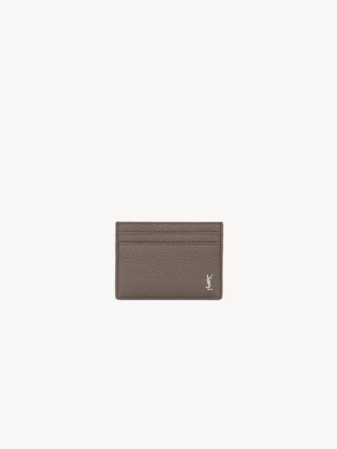 TINY CASSANDRE CARD CASE IN GRAINED LEATHER