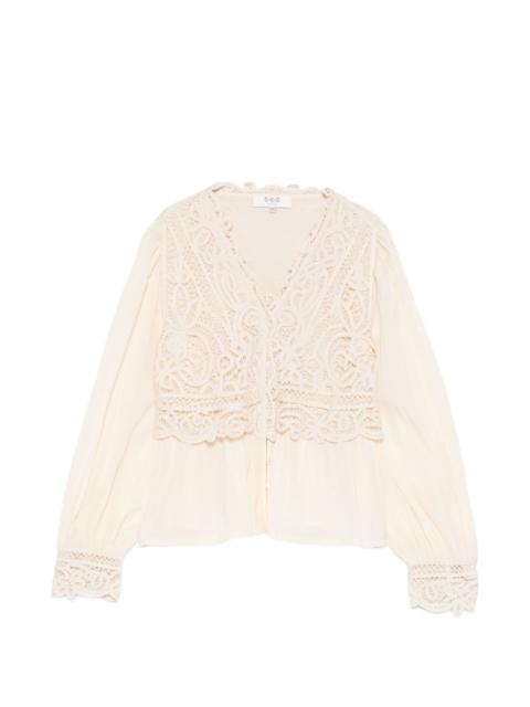 Adelina Battenberg lace blouse