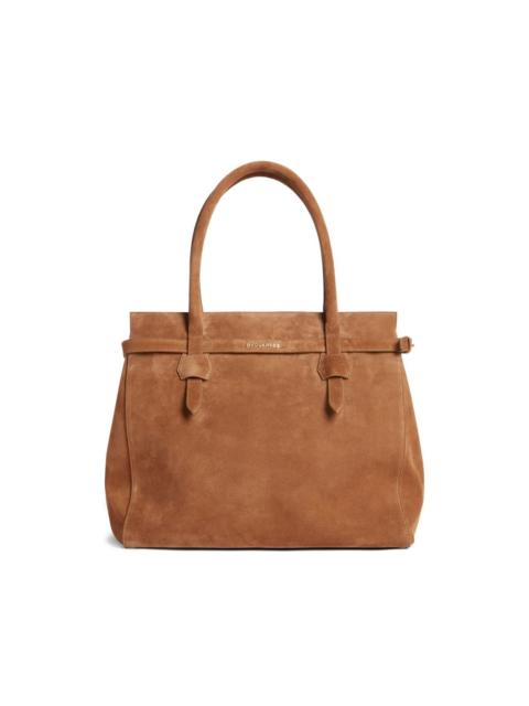 suede tote bag