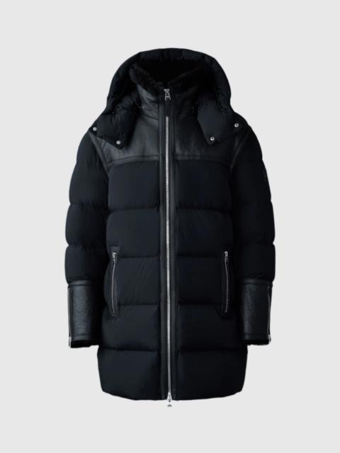 NICHOLAS Mixed-media shearling down parka