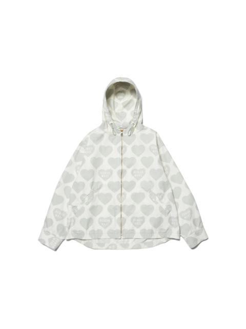 Human Made Heart Zip-Up Parka White