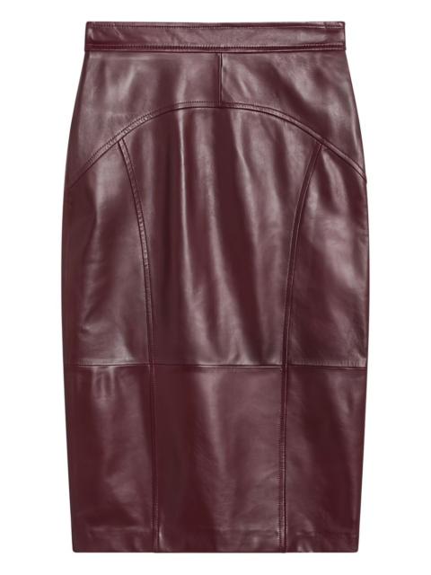 leather pencil skirt