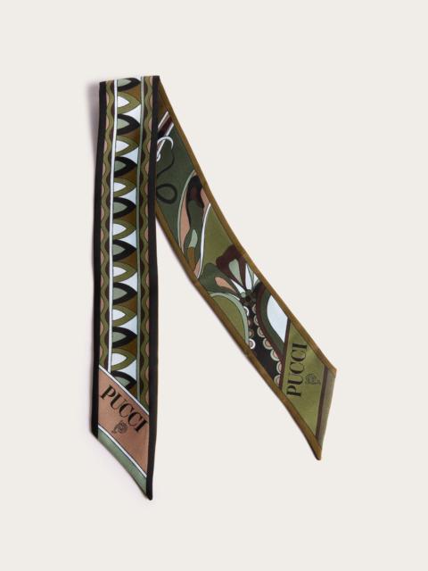 MIXED PRINT SILK TWILL SCARF