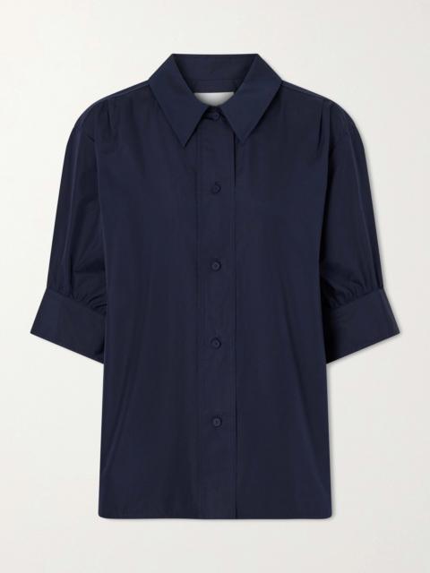 Gathered Cotton-poplin Shirt