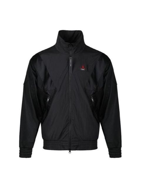 Air Jordan Sports Stand Collar Windproof Woven Jacket Black AO0556-010