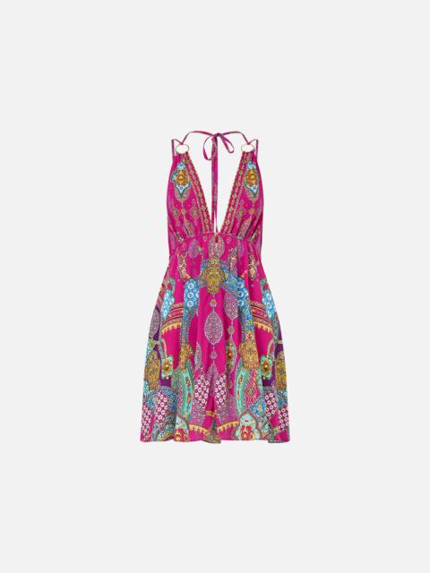 SHORT FLARED DRESS WITH HARDWARE