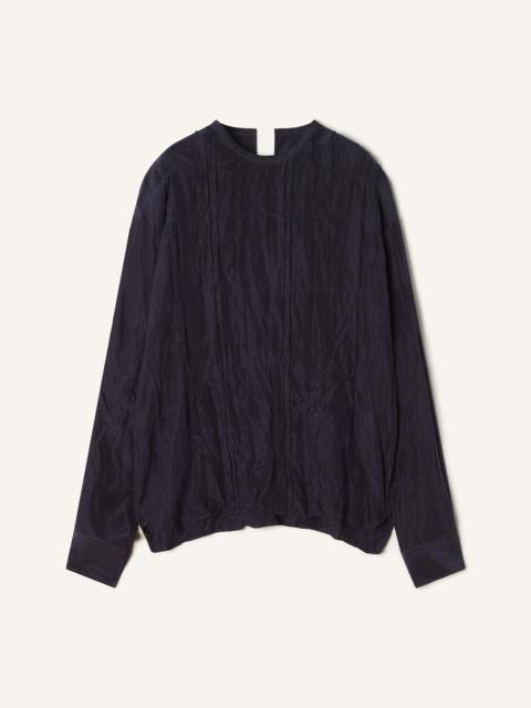 PLEATED SILK TOP