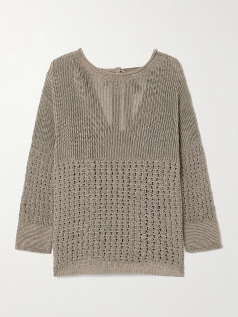 Paggi Crocheted Cotton-blend Sweater