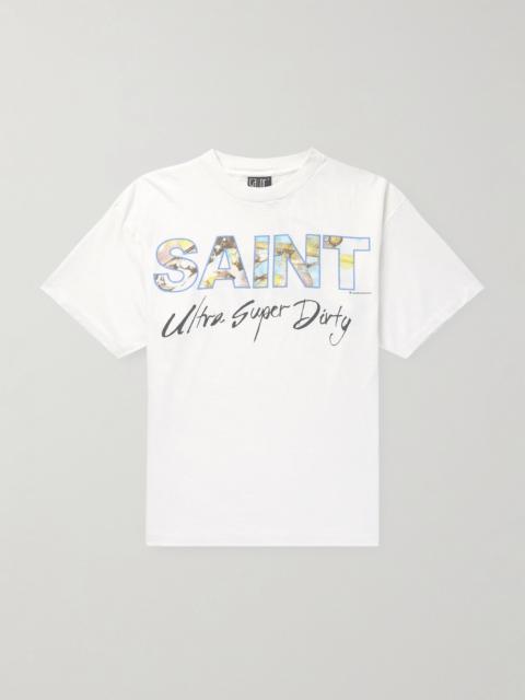 Printed Cotton-Jersey T-Shirt White