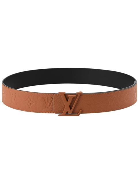 Louis Vuitton LV Initials Taurillon Monogram 40mm Reversible Belt Camel Brown / Black