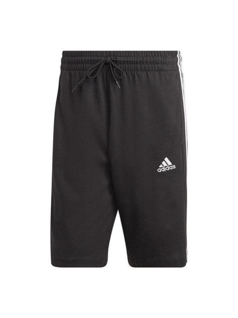 adidas Essentials Single Jersey 3-Stripes Shorts 'Black' IC9382