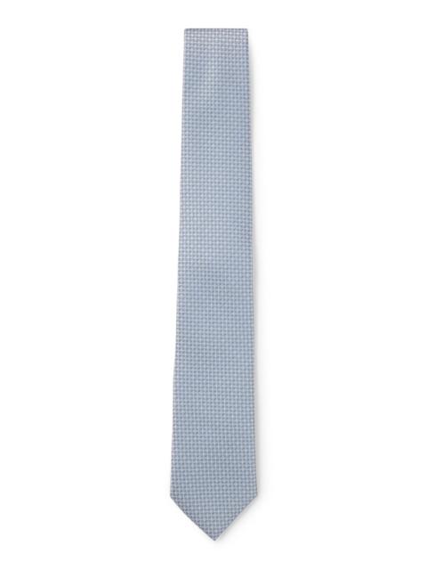 SILK-BLEND TIE WITH MICRO PATTERN