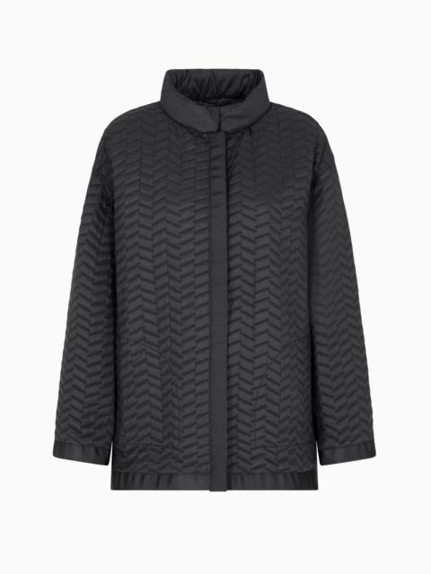 REVERSIBLE BLOUSON IN LIGHTWEIGHT QUILTED WATER-REPELLENT NYLON