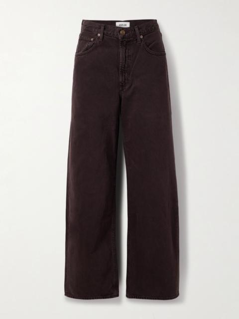 Low Curve mid-rise straight-leg jeans Brown