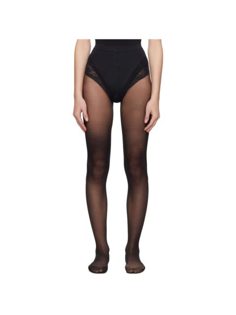 Black Tummy 20 Control Top Tights