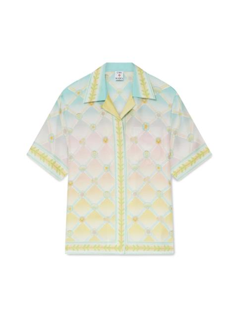 Candy Icons Short Sleeve Silk Twill Shirt | Casablanca Paris