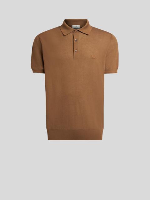 COTTON POLO SHIRT WITH PEGASO