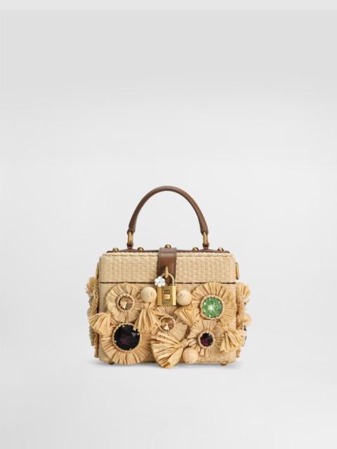 Dolce box crochet handbag with embroidery