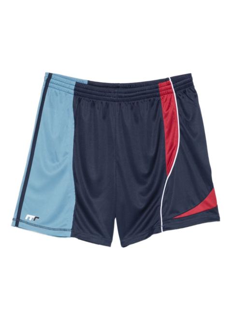 panelled football shorts