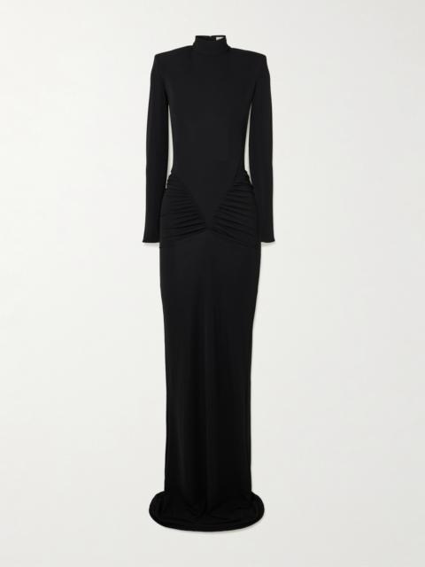 Darja Draped Stretch-jersey Gown