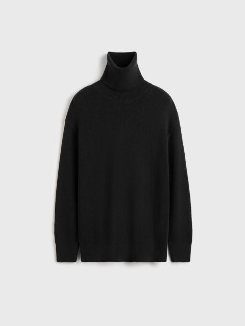 Longline turtleneck black
