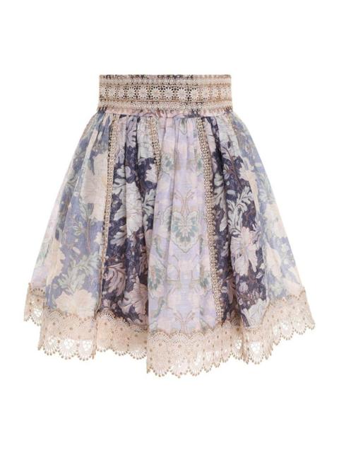 コンビニ支払い✖️ANDWANG docking Frill skirt lace