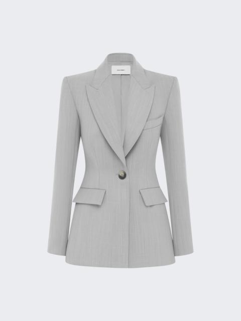 Single Breasted Fitted Blazer Dove Grey