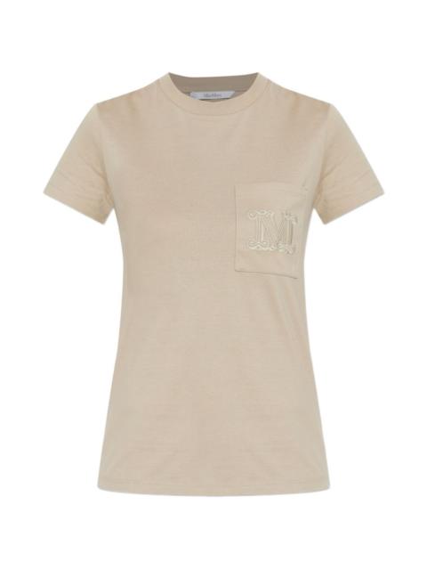 pocket-embroidery T-shirt