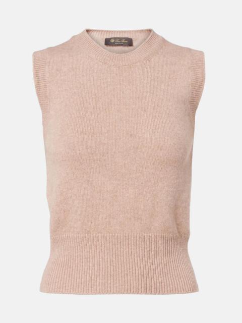 Cashmere and silk sweater vest
