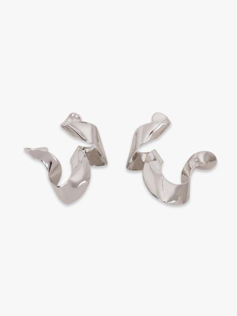SWIRL TWIST EARRINGS | SILVER
