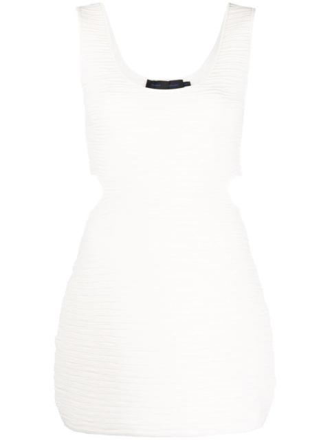 wavy rib-knit tank top