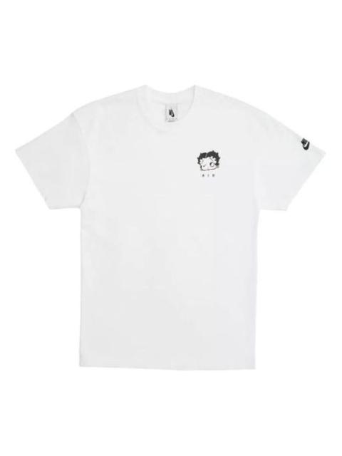 Nike x Olivia kim Crossover Series Printing Sports Round Neck Short Sleeve White CT3093-100