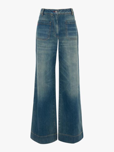 Alina High Waisted Jean In Washed Blue