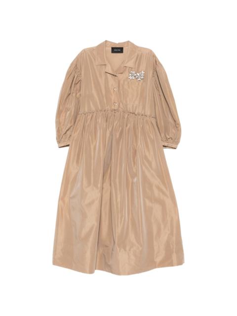 embellished-detail midi dress