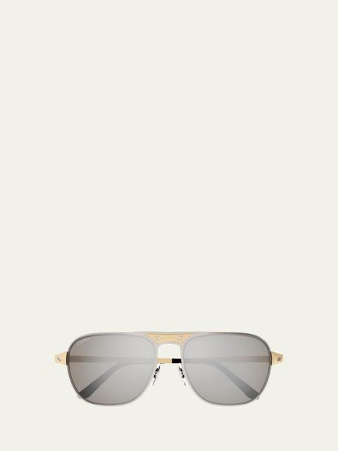 Men's CT0532SM Metal Aviator Sunglasses