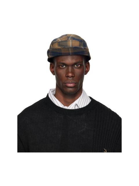 Khaki & Brown BRIEFING Edition Check Cap