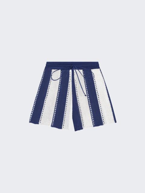 Cabana Stripe Short Navy And Natural
