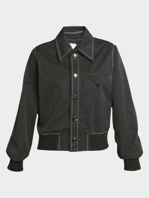 Tech Nylon Bomber Shirt