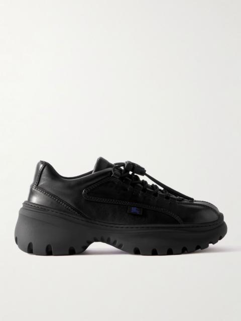Leather Sneakers Black