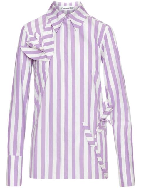 striped appliqué shirt
