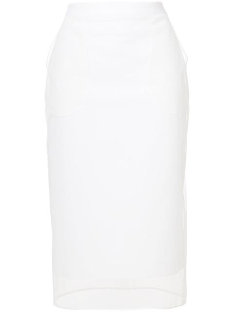 mid-length pencil skirt