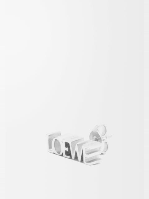 LOEWE Graphic single earring in sterling silver