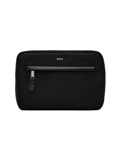 Black Logo Hardware Pouch