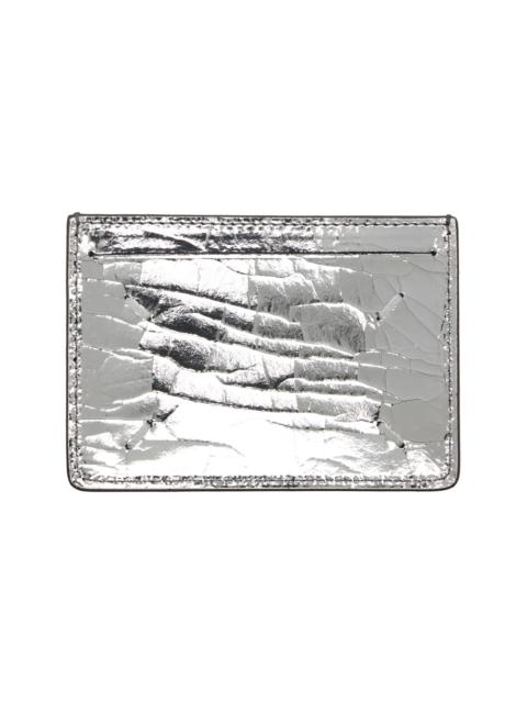 Silver Four Stitches Card Holder