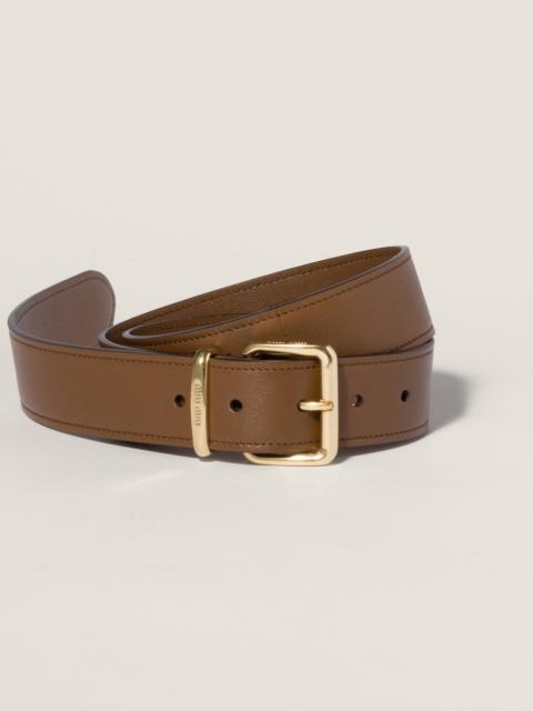 Nappa leather belt