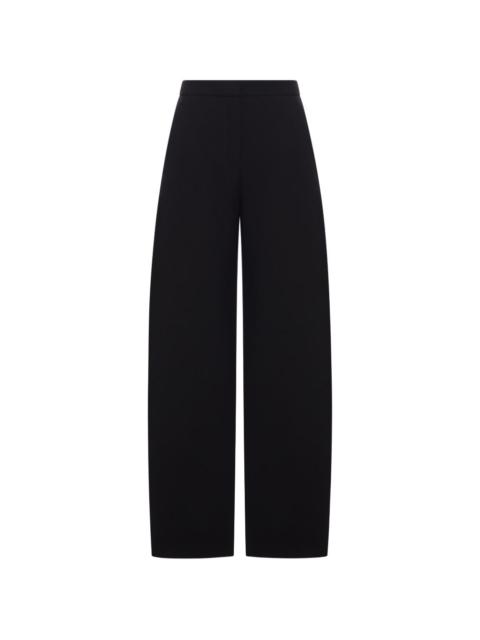 high-waisted trousers